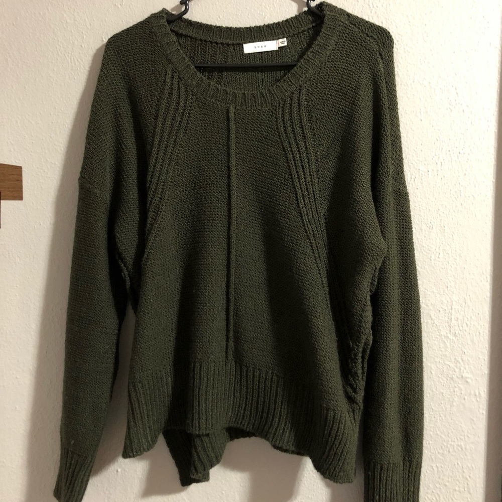 Army green sweater